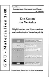 Cover: GWU-Materialien 1/00 - Die Kosten des Verkehrs