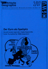 Cover: MGWU 2/07 - DER EURO ALS SPALTPILZ